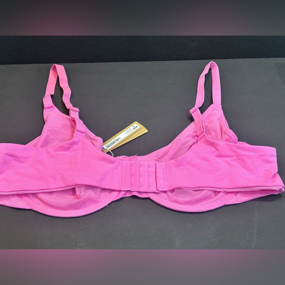 NWT Skims Cotton Jersey Underwire Bra 42DDD Pink – NWOT Tags Attached - Picture 2 of 6
